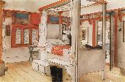 Carl Larsson Papa-s Room oil on canvas